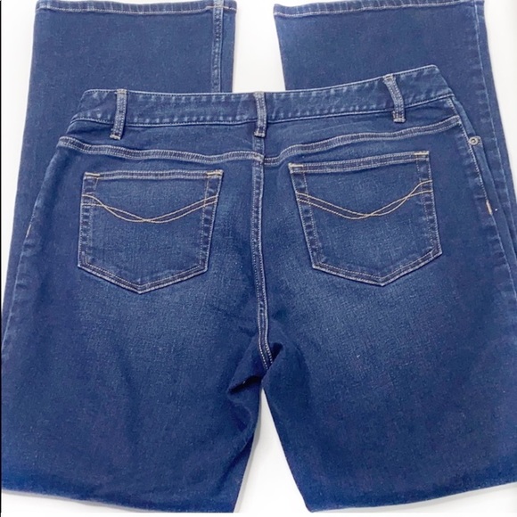 J.Jill Stretch Boot Cut dark wash Jeans 10 - Picture 6 of 7